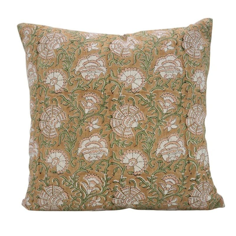 Pillow cover cushion artisan block print pattern