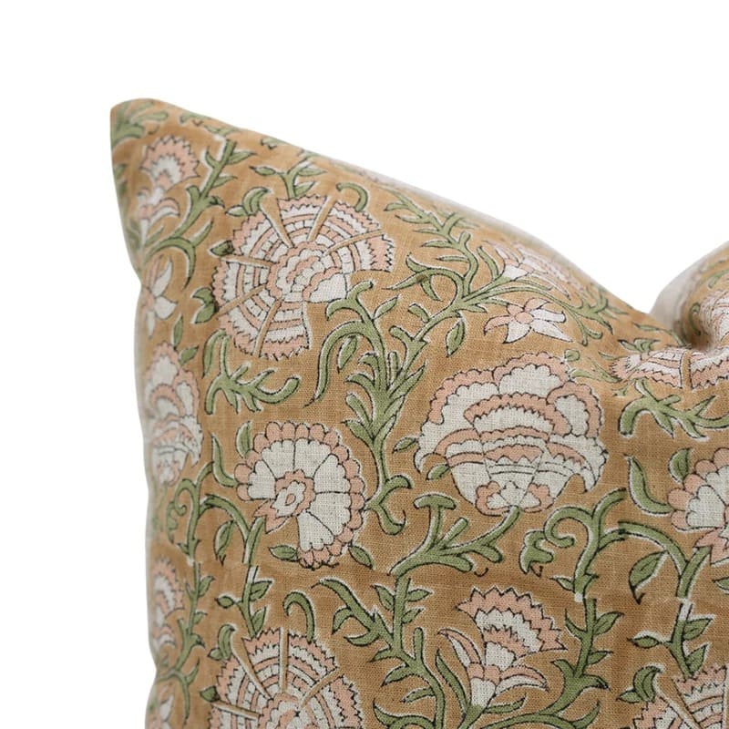 Pillow cover 20 x 20 traditional block print