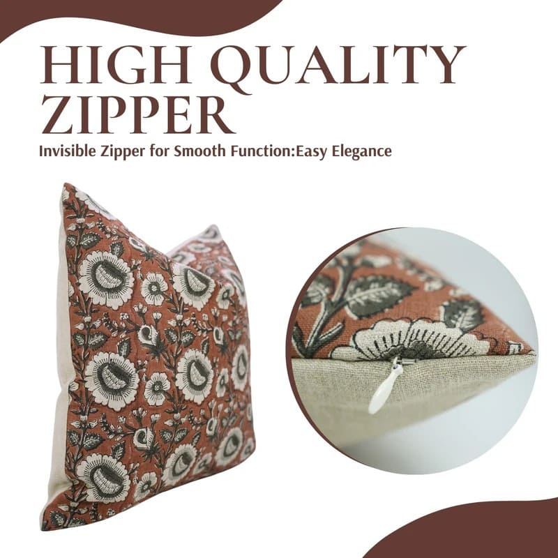 Pillow cover for couch handmade textile art