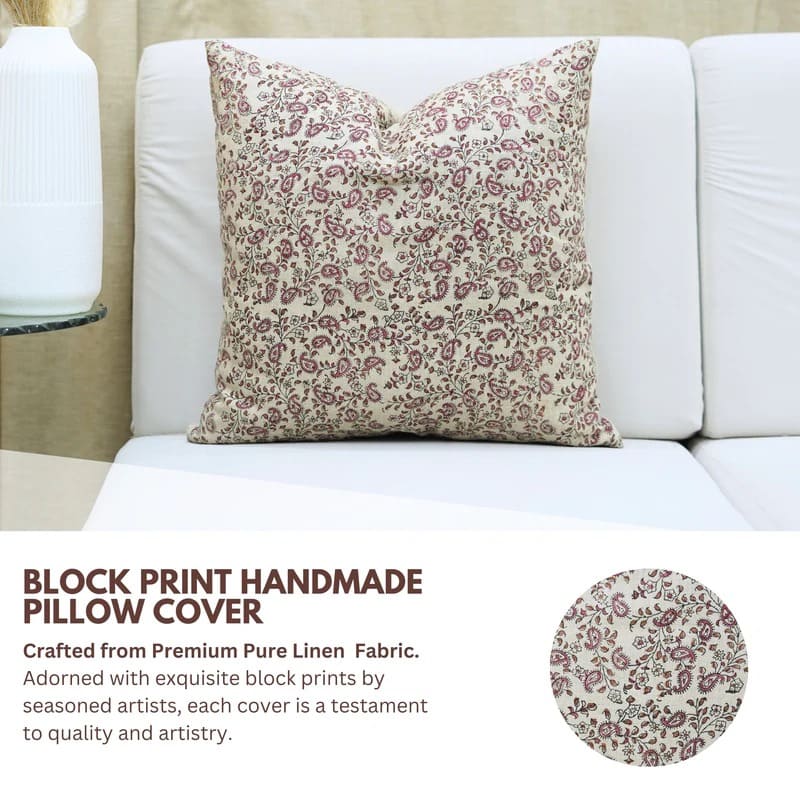 Throw pillow covers 16x16 in colorful block print
