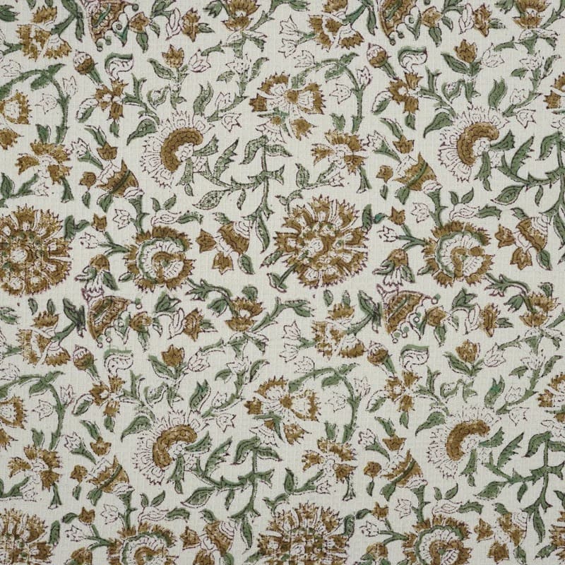 Printed green kitchen towel with unique design style