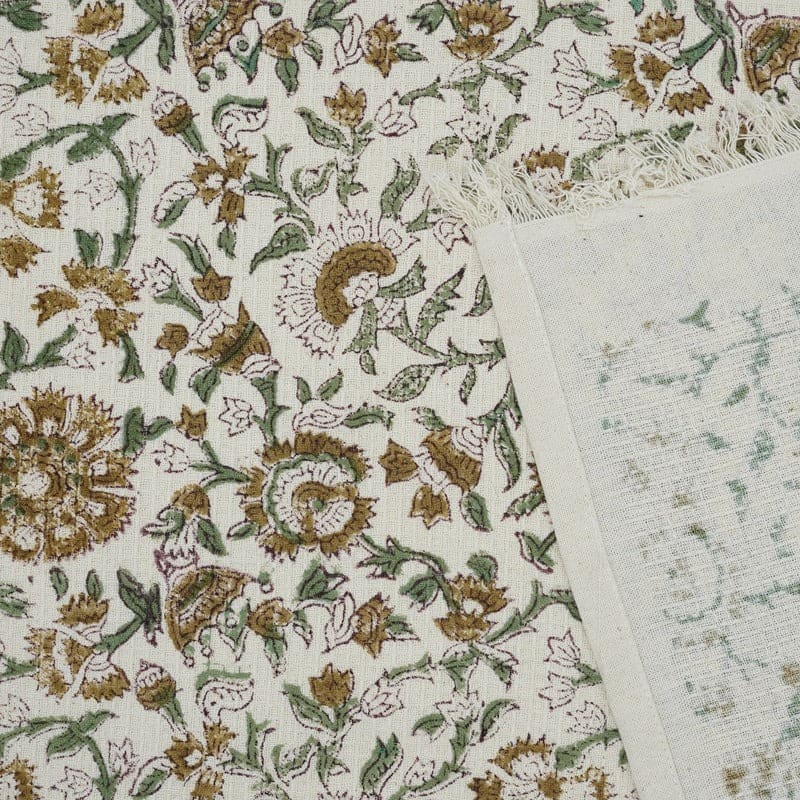 Waffle weave cotton hand towel in light green shade