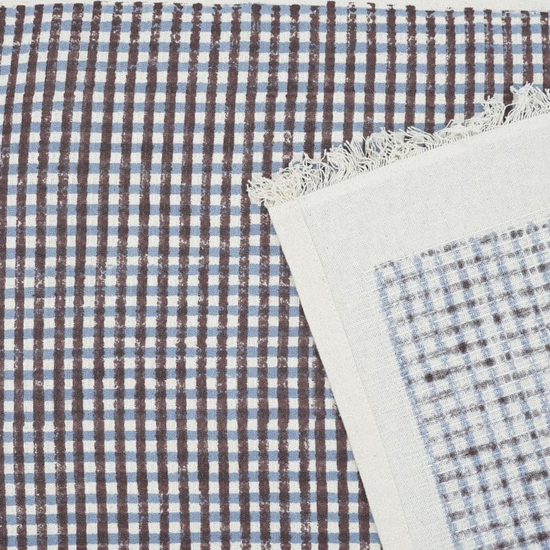 Decorative cotton waffle hand towel folded