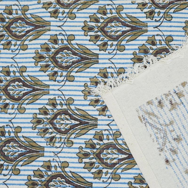 Elegant green hand towel on counter