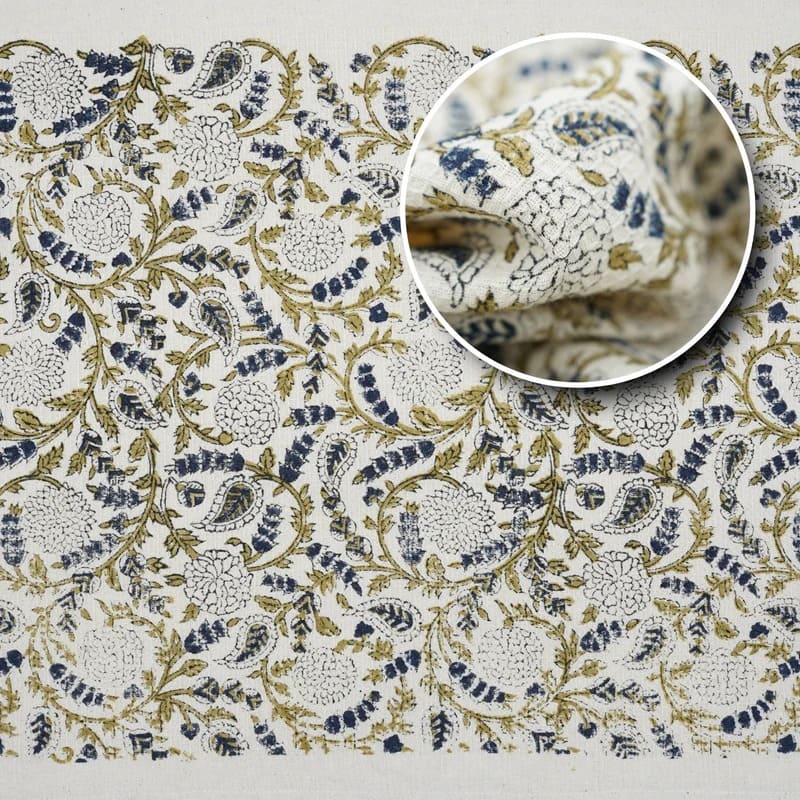 Decorative cotton hand towel green color