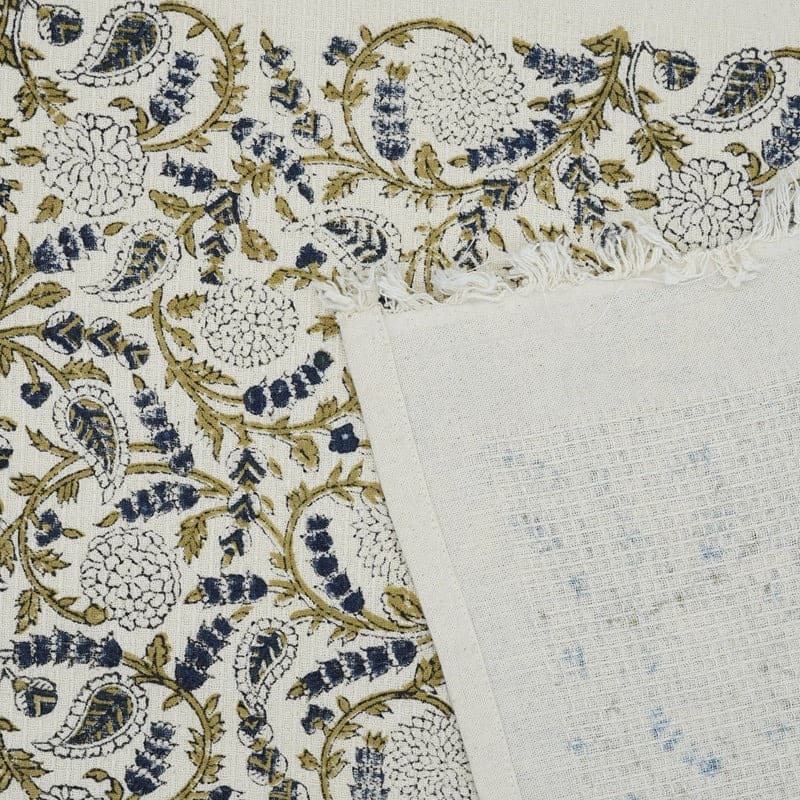 Hand towel green cotton with stylish weave