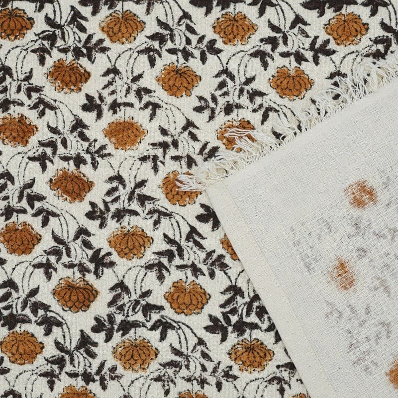 Decorative towel folded in green cotton