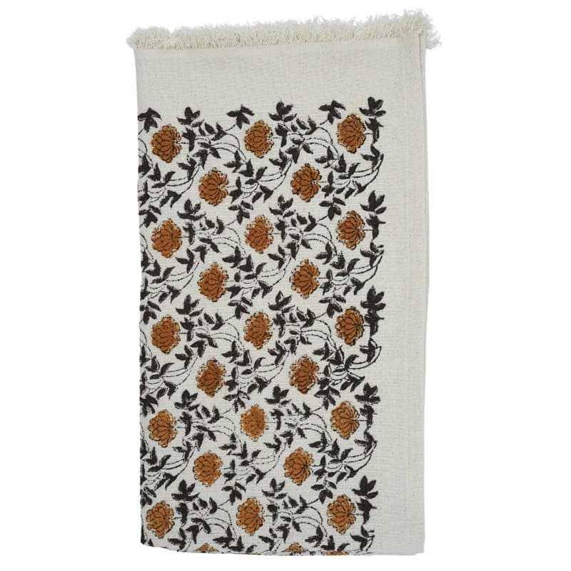 Waffle cotton towel green patterned for bath