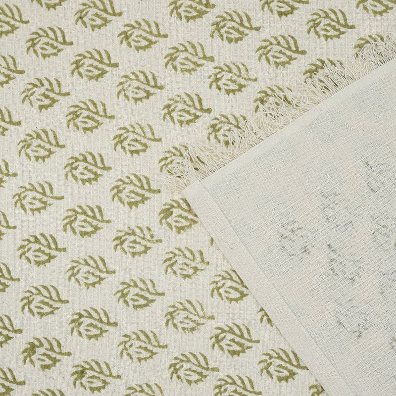 Cotton waffle towel soft green bath design