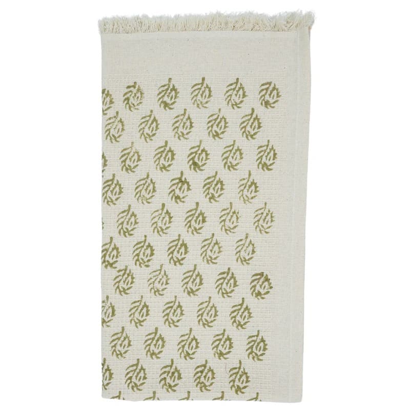 Hand towel green decorative for guest room