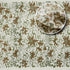 Block print green towel with traditional pattern