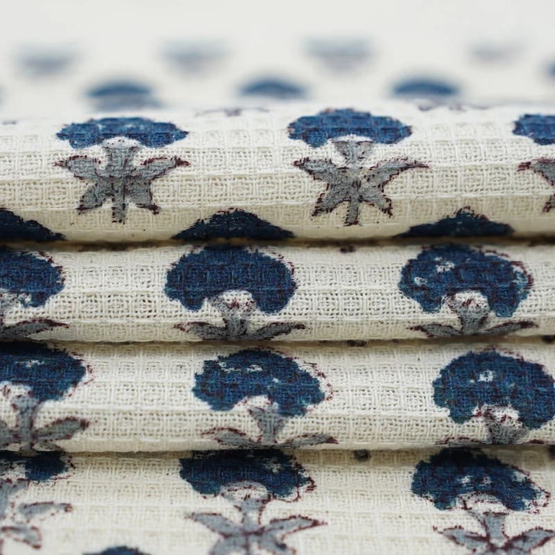 Decorative green towel with soft textured fabric