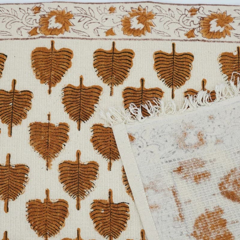 Cotton waffle weave towel in green light shade