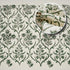 Green patterned towel for bathroom decor