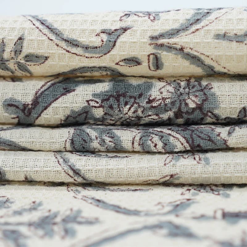 Soft waffle weave towel for drying hands