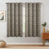 Greenery curtains hand print botanical pattern