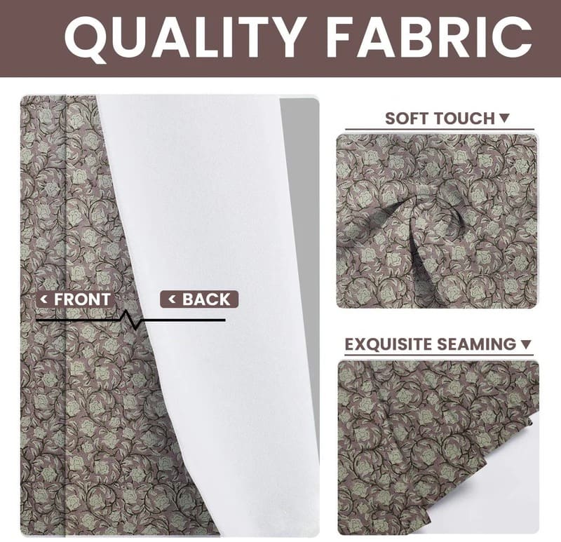 Printed curtains hand print cotton for living room