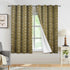 Sage green patterned curtains for bedroom