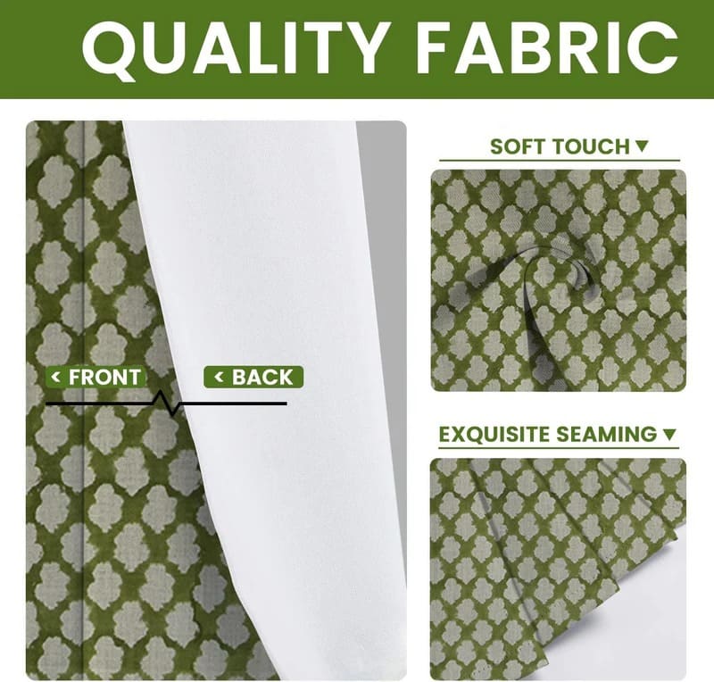 Hand print sliding glass door curtains for living room