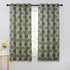 Curtain entryway décor with colorful block print fabric