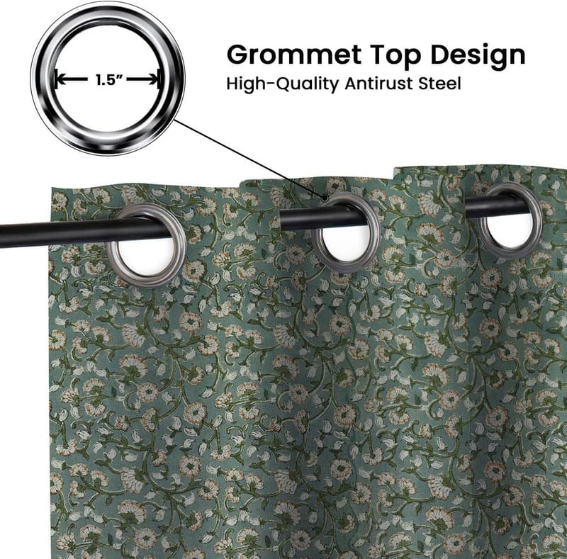 Floral curtains for modern living room style 