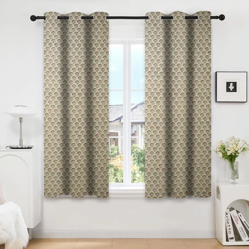 Floral curtains for cottage style bedroom