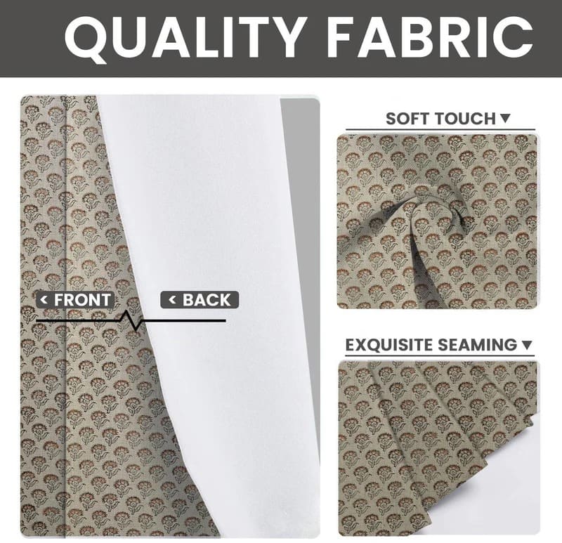 Cotton curtains for bathroom decor ideas