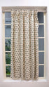Printed cotton curtains for window decor
