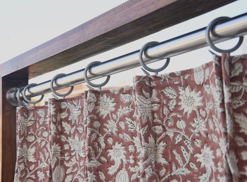 Printed curtains for bedroom boho decor