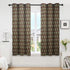 Black patterned curtains for bedroom windows