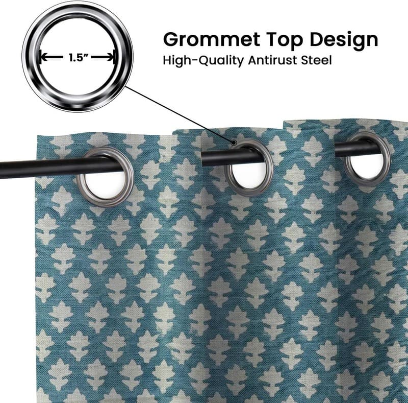 Cotton door curtains hand print traditional textile