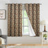 Floral curtains for sliding glass patio door