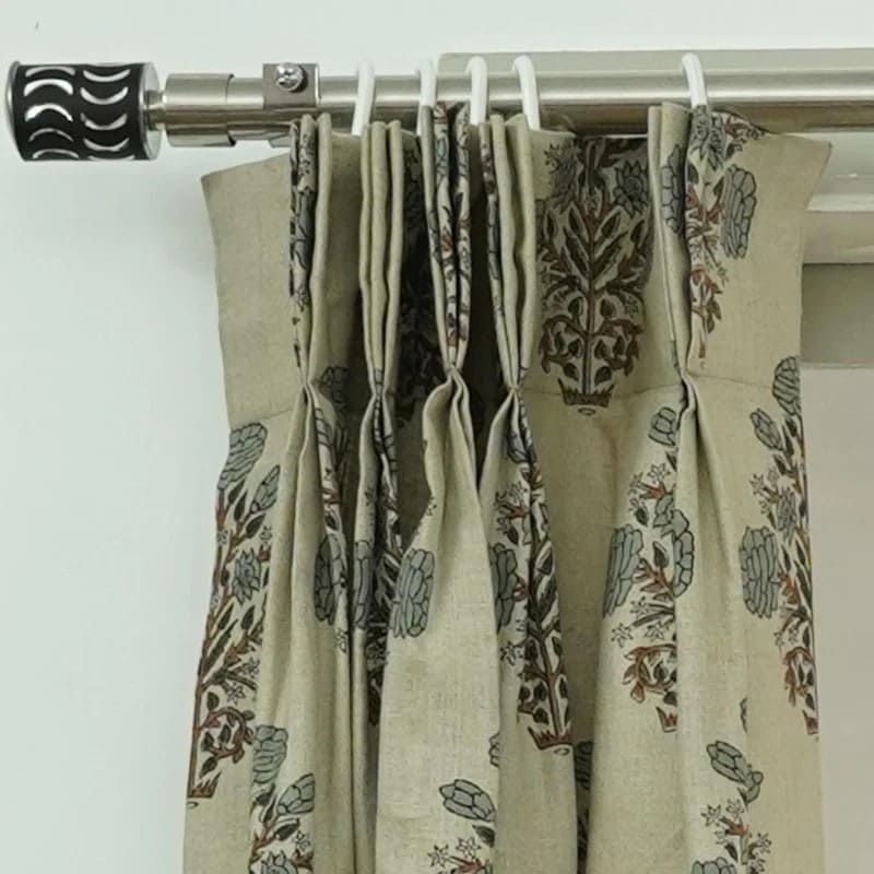 Floral cotton curtains for farmhouse style 
