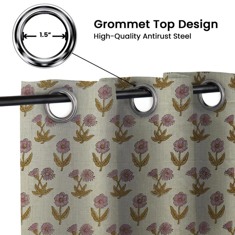 Linen curtains for farmhouse living room 