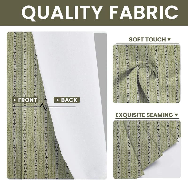 Kitchen curtains ideas hand print cotton fabric