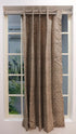 Curtains for room darkening block print textile