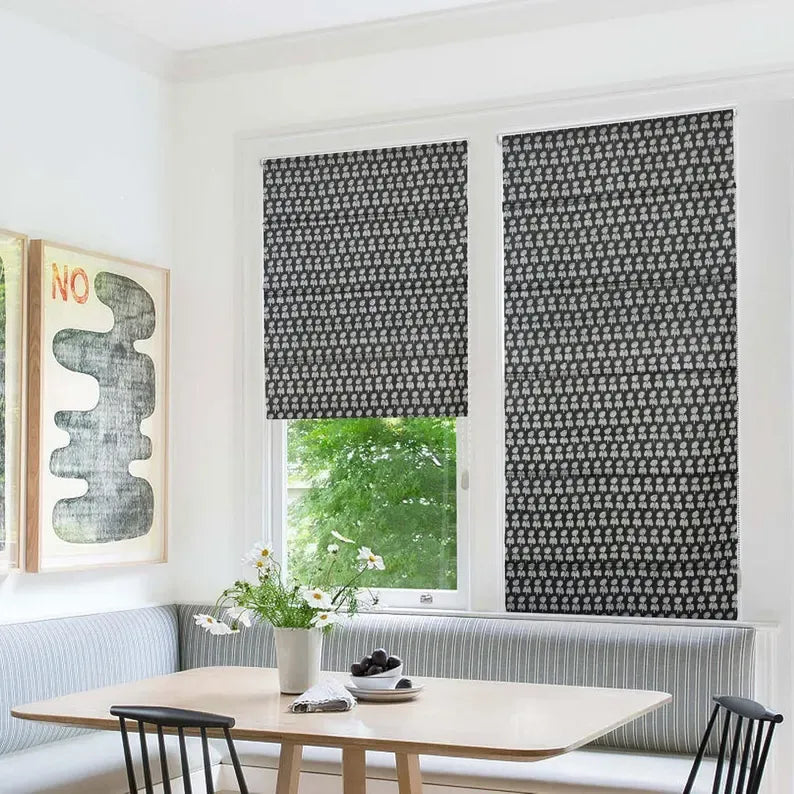 Small roman shades for compact window spaces
