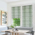 Draped roman shades with soft folds and elegant look