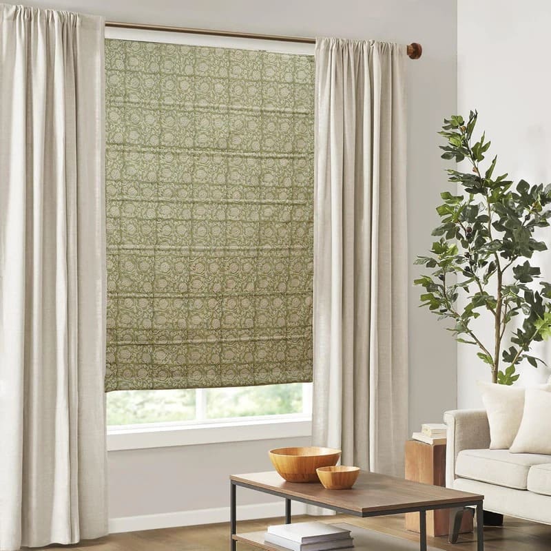 Roman shades curtain for soft elegant covering