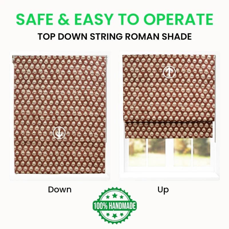 designer romanshade for luxury home window styling