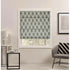 Elegant green roman shade for fresh natural ambiance