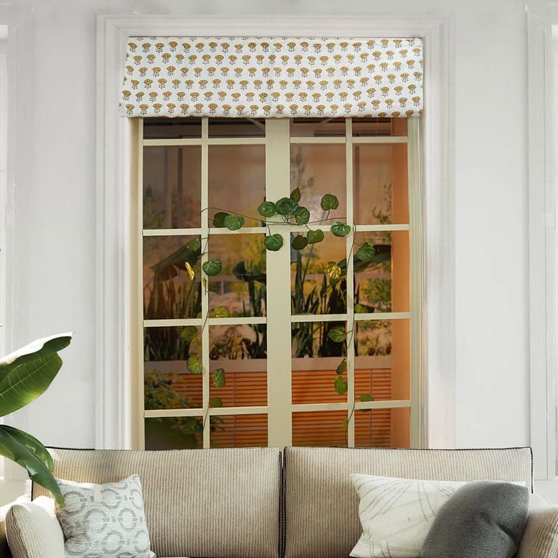 Roman shade window treatment for modern homes