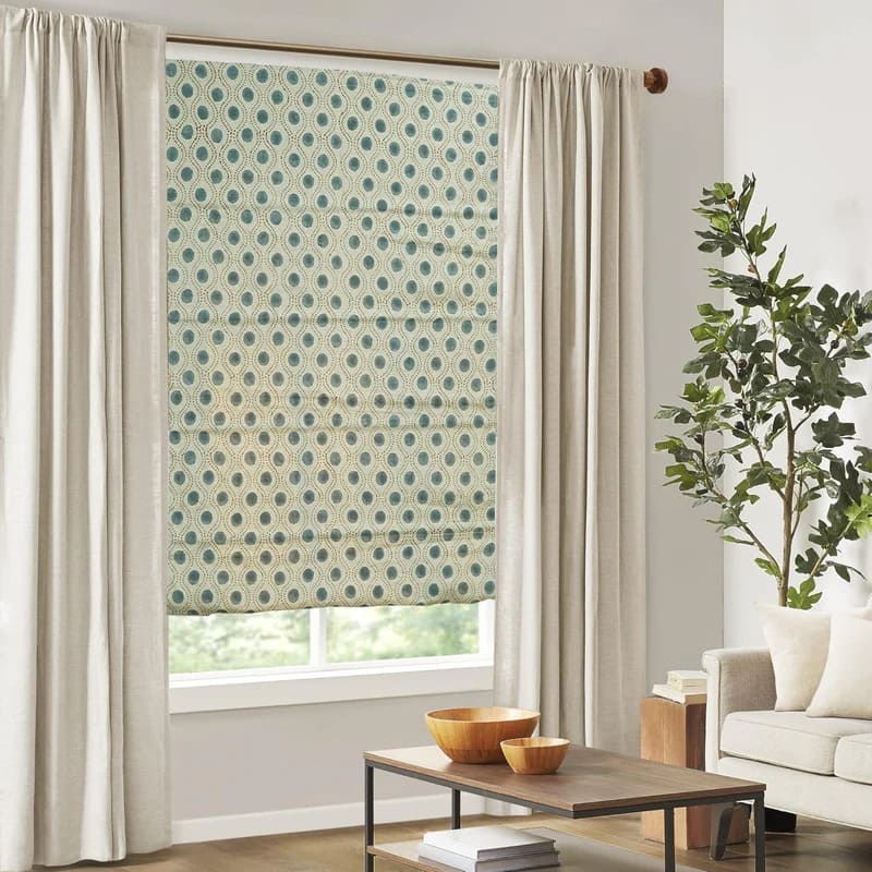 Custom made roman shades for perfect window fit