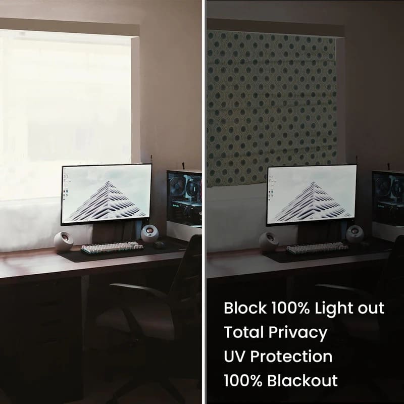 Roman shade windows for a clean and modern look