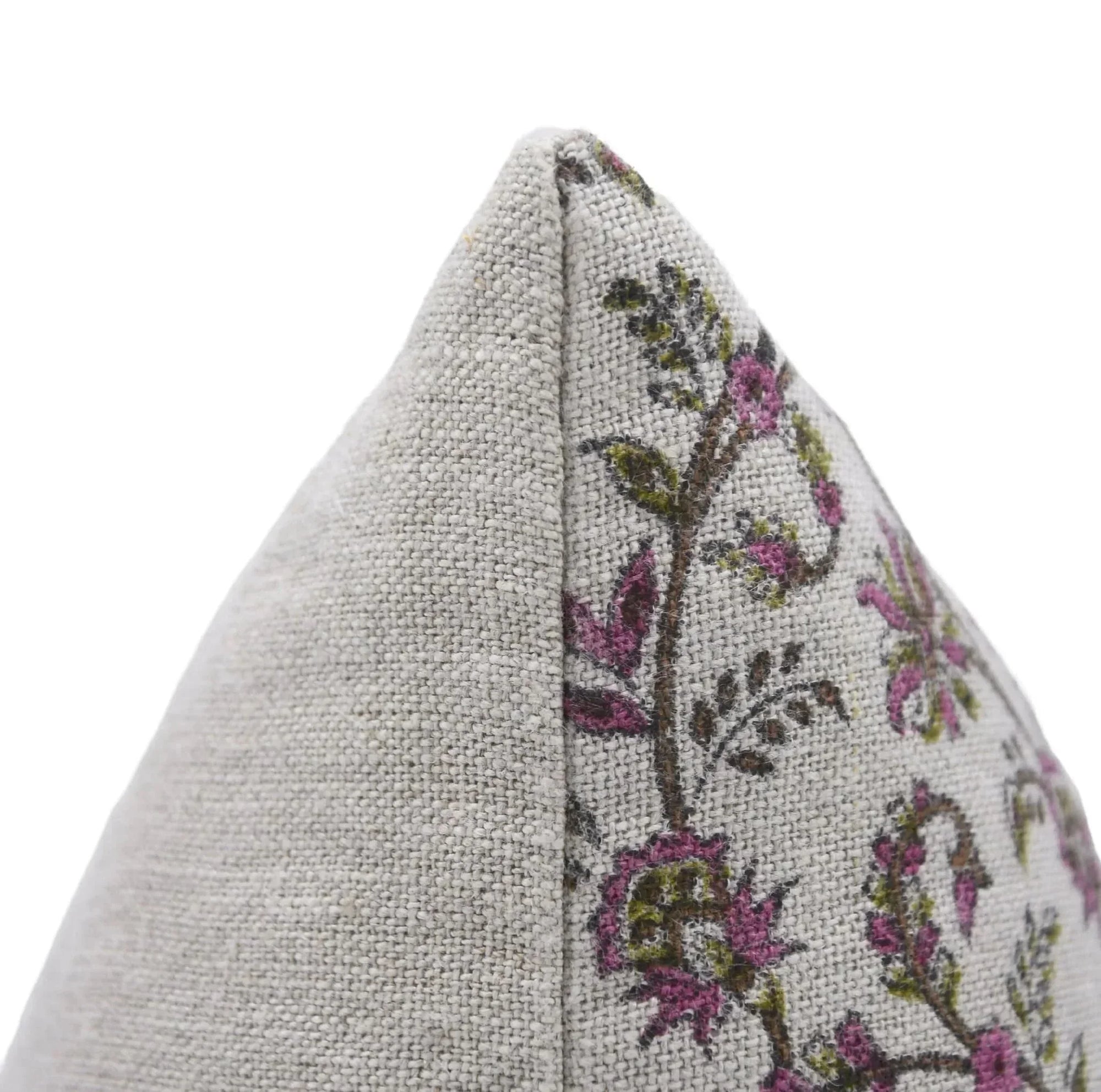 Nature pillow cover with floral pattern 
