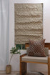 Block printed Roman shade unique window covering living room decor