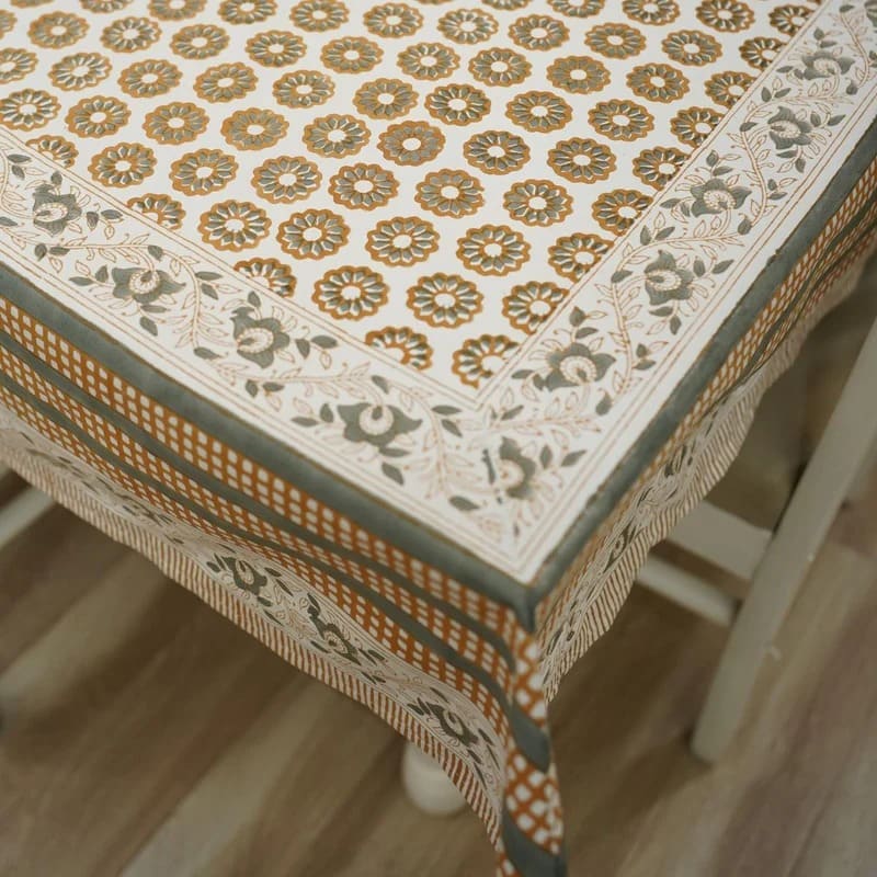 Ethnic cotton printed table clothes