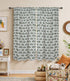 Handmade Green & White Floral Linen Curtains – Chahat