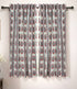 Handmade Red Floral Boho Viscose Linen Curtains - Lakshita