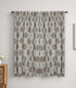 Handmade Linen Gray Brown Pleated Curtains - Mohini